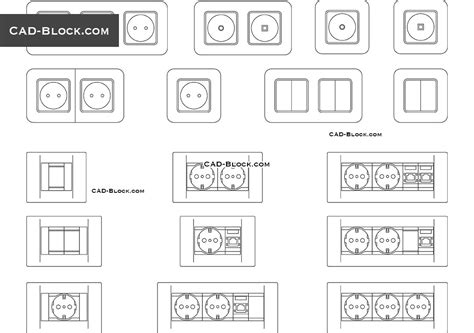 electrical box cover plate cad detail|abb cad drawings.